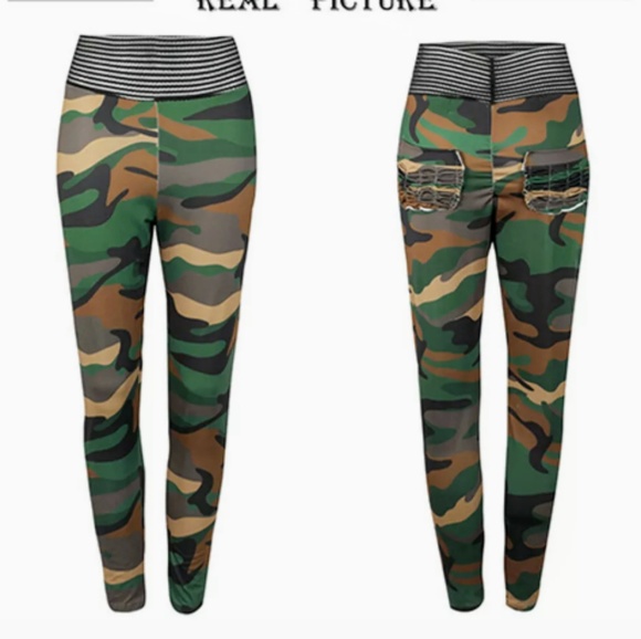 🆕3 DIFFERENT PAIRS OF CAMOUFLAGE LEGGINGS S, M, L - Picture 7 of 8